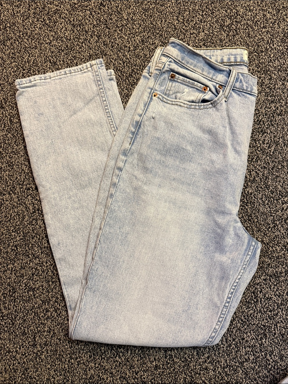 Abercrombie & Fitch Curve Love Ultra High-Rise 90s Slim Straight Jeans 30 10